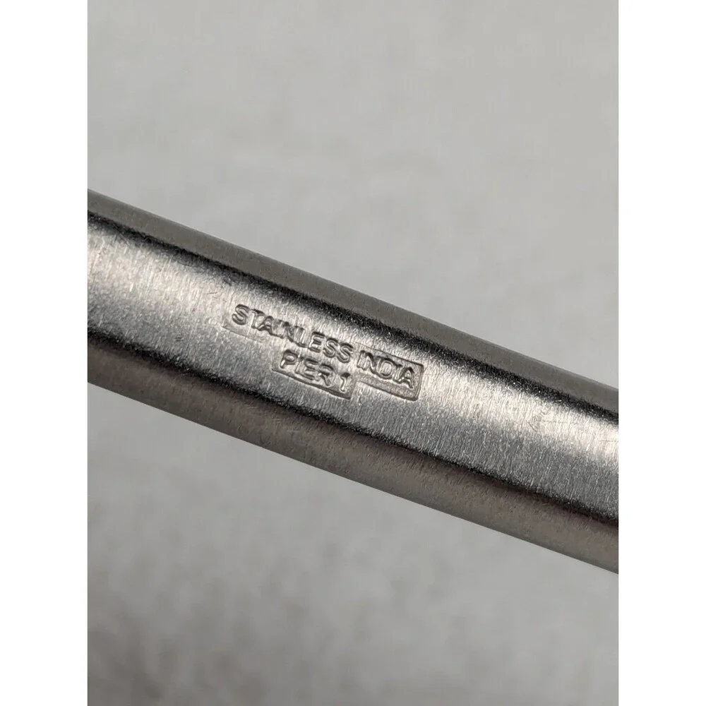 Pier 1 Imports - LILY - Dinner Fork  & Spoon - Swirl Scroll Stainless